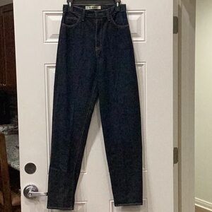 Preowned GAP Vintage Reverse Fit Jeans Dark Blue Denim Size 10 Long (Item#P012)